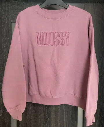 MOUSSY 맨투맨 핑크 퍼플