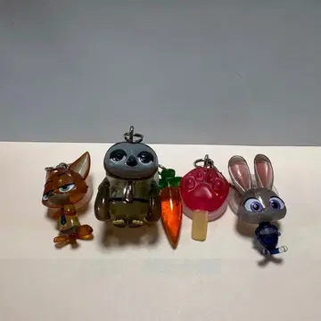 디즈니 주토피아 메지루시 액세서리 가챠 5종