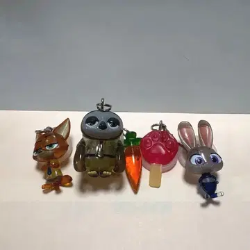 디즈니 주토피아 메지루시 액세서리 가챠 5종