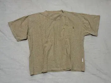 BLESS 블레스 베이지 반팔 T셔츠 포켓 부착