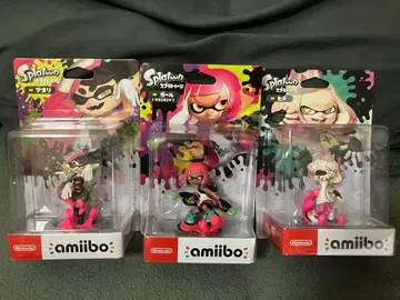인기 스프라툰 amiibo 3체 (아오리 네온 핑크 걸, 히메)
