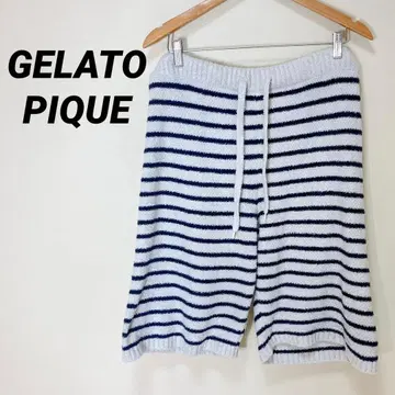 N73-3 GELATO PIQUE 스트라이프 룸웨어 하프 팬츠