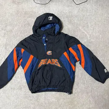 NFL 베어스 후드 부착 나일론 자켓