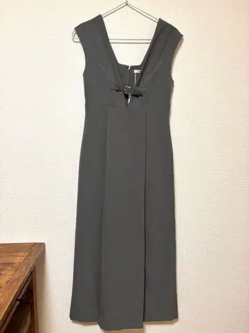 [ MURUA ] 프론트 벨트 오버롤 스커트