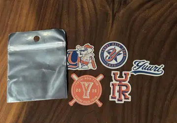 유리 아시아 투어 스티커 5매 세트