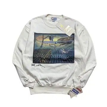 90s '살바도르 달리' 아트 프린트 스웨트