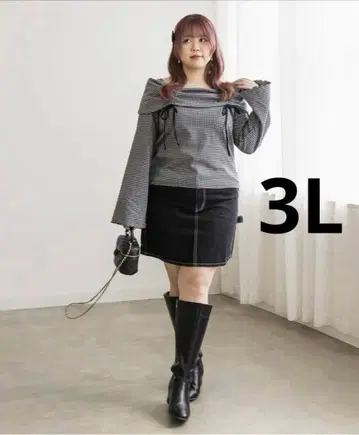 12/31까지 CLETTE 드로스트 리본 체크 무늬 풀오버