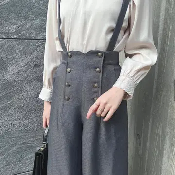 an another angelus 서스펜더 달린 골드 사용 팬츠