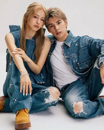 타나카 Tanaka 데님 슬리브리스 상의