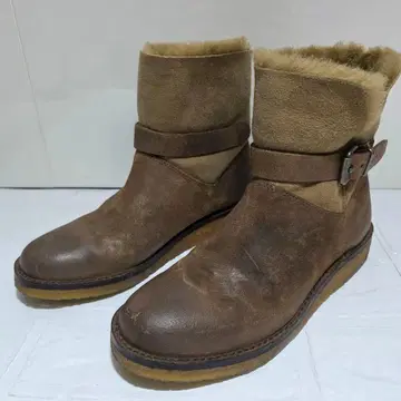 [SAYA] 사야 벨트 무스탕 부츠 23.5