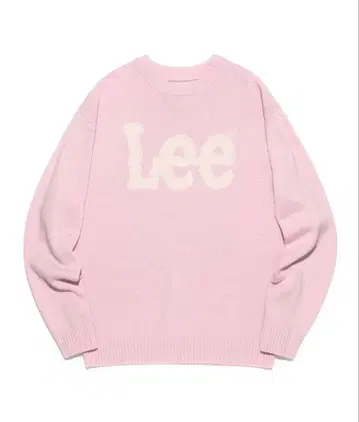 Lee 로고 니트 스웨터 M 사이즈 핑크