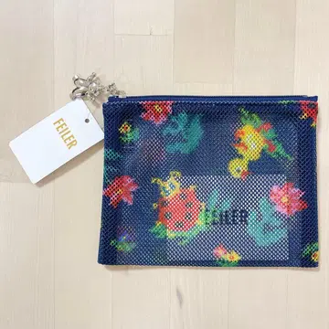 FEILER 메쉬 파우치 하이디 네이비