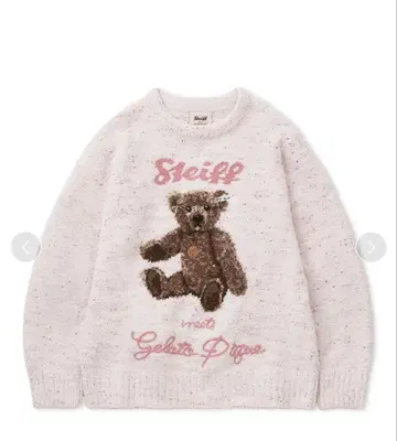 [택 포함 새상품] 젤라또피케 파우더 네프 자카드 풀오버