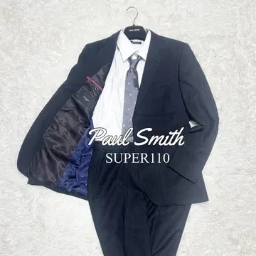 새상품급 Paul Smith SUPER110 스트라이프 수트 울 도트