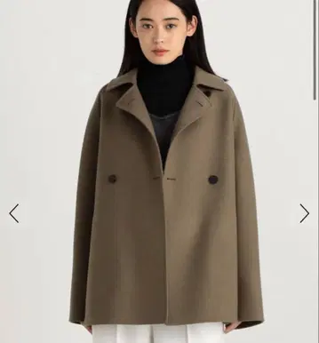 edition 더블 페이스 스텐카라 코트 더블 페이스 숏코트