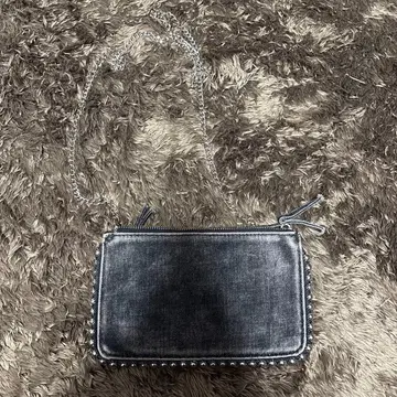 ZARA 그레이 데님 숄더백