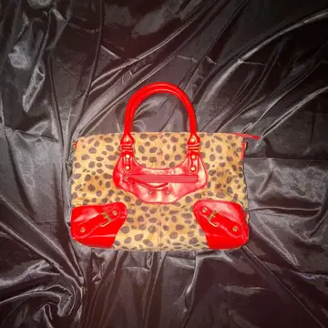 00s archive y2k 레오파드 무늬 핸드백