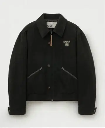 SATUR 블랙 점퍼 (스웨이드)