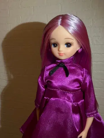 리카짱 캐슬 인형 교실 보라색 센터 가르마