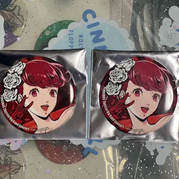 페르소나 5 P5BB 페르소나 컴페티션 요시자와 카스미 캔뱃지 2개 세트