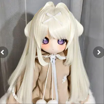 인형 가발 복슬복슬 토끼 7-8인치 플라티나 브랜드