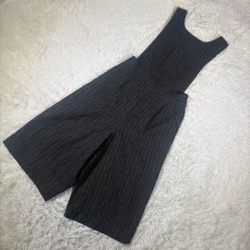 KBF [ M 상당 ] 살로펫 와이드 7부 길이 핀스트라이프 차콜 그레이