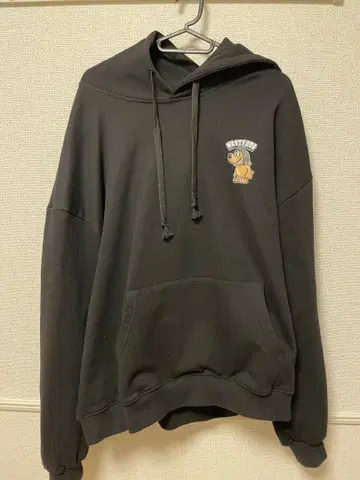 ND 캐릭터 자수 블랙 후드티