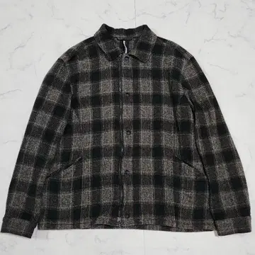 25AW 립 반 윙클 플란넬 셔츠 자켓 옴브레 체크