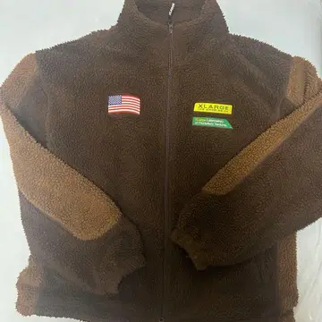 XLARGE 브라운 플리스 자켓 L