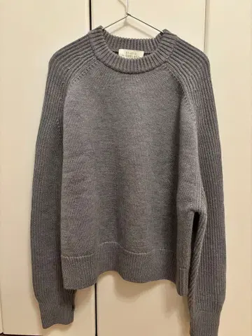 스튜디오니콜슨 24AW 울 니트 풀오버 그레이 M 컨디션 최상