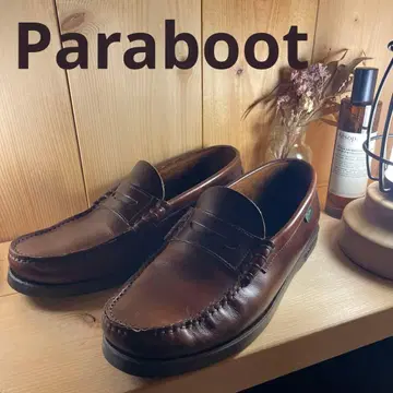 파라부트 데크 슈즈 브라운 6 1/2 ParaBoot 남성용 가죽 신발