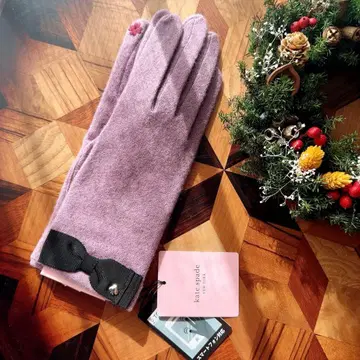 kate spade 케이트 스페이드 리본x캐시미어 장갑 라벤더 색상