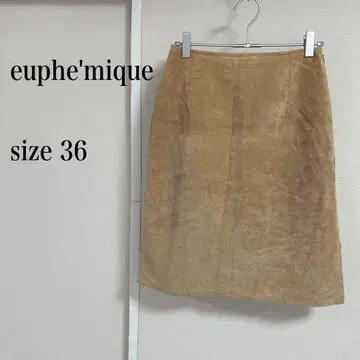 euphe'mique 베이지 타이트 스커트 36