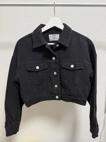 멀티 WAY 트위드 라이크 미니 자켓 블랙