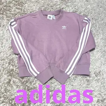 adidas 숏 맨투맨 핑크 로고 3선 라인 새상품급 귀여운