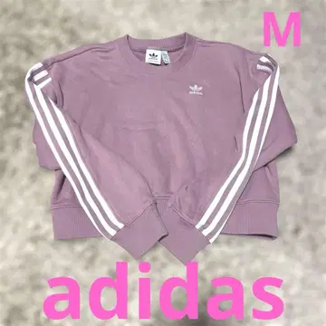 adidas 숏 맨투맨 핑크 로고 3선 라인 새상품급 귀여운