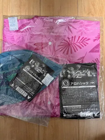 주토피아 happy 복권 알로하 셔츠 버킷 햇 닉 세트