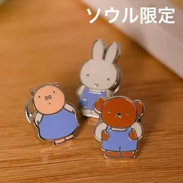 한국 서울 성수 성수 한정판 미피 메탈 핀 배지 3종 세트 1