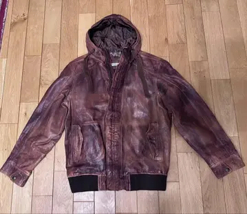 로베르토 카발리 브라운 가죽 자켓