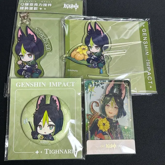 원신 타이나리 세트 키링 캔배지 아크릴스탠드 유사코롯타