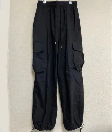 nugu 카고 팬츠 블랙