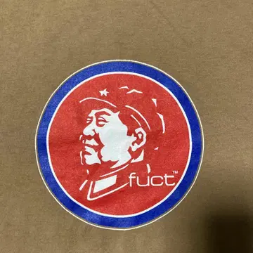 FUCT 성조기 택 티셔츠 마오쩌둥 프린트 L 90s 빈티지