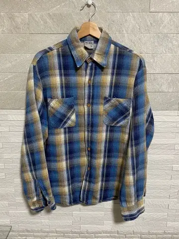 빅맥 체크 무늬 플란넬 셔츠 L 사이즈