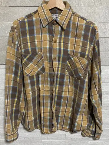 빅맥 체크 무늬 플란넬 셔츠 M 사이즈