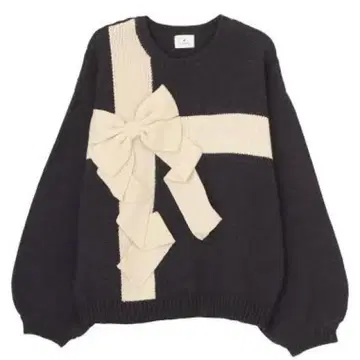 merry jenny 선물 리본 니트