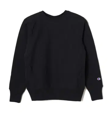 Champion 크루넥 스웨트 리버스 위브 블랙 M