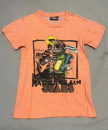 JEREMY SCOTT 제레미 스콧 오렌지 그래픽 티셔츠