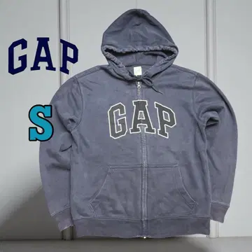 90s GAP 갭 풀 집업 후드티 자수 로고 S