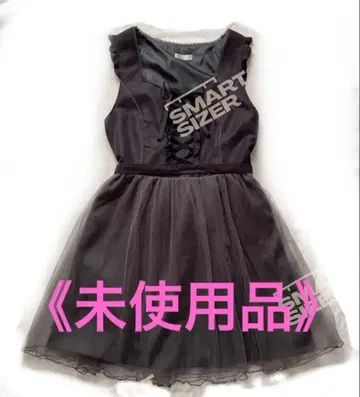 axes femme 블랙 슬리브리스 무릎 기장 원피스