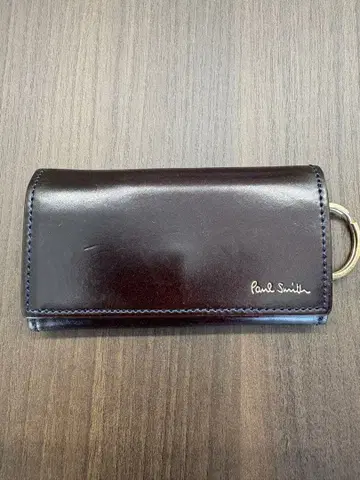 Paul Smith 다크 브라운 가죽 키케이스